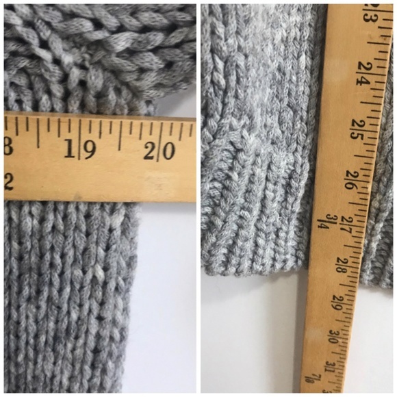 Ann Taylor chunky gray sweater, size M - Picture 6 of 6